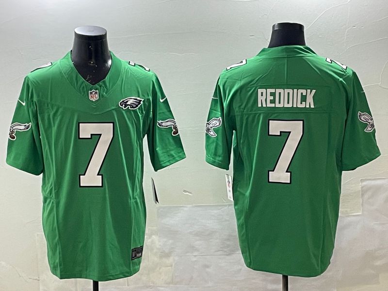 Men Philadelphia Eagles #7 Reddick Green three generations 2025 Nike Vapor Limited NFL Jersey style 4->philadelphia eagles->NFL Jersey